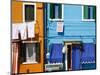 Colourfully Painted Houses Situated on Canal Banks on the Island of Burano, Located Near Venice, Ve-Kimberley Coole-Mounted Photographic Print