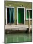 Colourfully Painted Houses Situated on Canal Banks on the Island of Burano, Located Near Venice, Ve-Kimberley Coole-Mounted Photographic Print