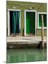 Colourfully Painted Houses Situated on Canal Banks on the Island of Burano, Located Near Venice, Ve-Kimberley Coole-Mounted Photographic Print