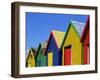 Colourfully Painted Victorian Bathing Huts in False Bay, Cape Town, South Africa, Africa-Yadid Levy-Framed Photographic Print