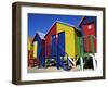 Colourfully Painted Victorian Bathing Huts in False Bay, Cape Town, South Africa, Africa-Yadid Levy-Framed Photographic Print