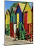 Colourfully Painted Victorian Bathing Huts in False Bay, Cape Town, South Africa, Africa-Yadid Levy-Mounted Photographic Print