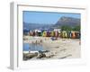 Colourfully Painted Victorian Bathing Huts in False Bay, Cape Town, South Africa, Africa-Yadid Levy-Framed Photographic Print