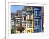 Colourfully Painted Victorian Houses in the Haight-Ashbury District of San Francisco, California, U-Gavin Hellier-Framed Photographic Print