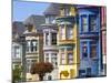 Colourfully Painted Victorian Houses in the Haight-Ashbury District of San Francisco, California, U-Gavin Hellier-Mounted Photographic Print