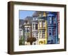 Colourfully Painted Victorian Houses in the Haight-Ashbury District of San Francisco, California, U-Gavin Hellier-Framed Photographic Print