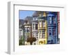 Colourfully Painted Victorian Houses in the Haight-Ashbury District of San Francisco, California, U-Gavin Hellier-Framed Photographic Print