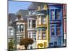 Colourfully Painted Victorian Houses in the Haight-Ashbury District of San Francisco, California, U-Gavin Hellier-Mounted Photographic Print