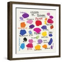 Colours Of Flowers-Jenny Frean-Framed Giclee Print