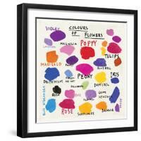 Colours Of Flowers-Jenny Frean-Framed Giclee Print