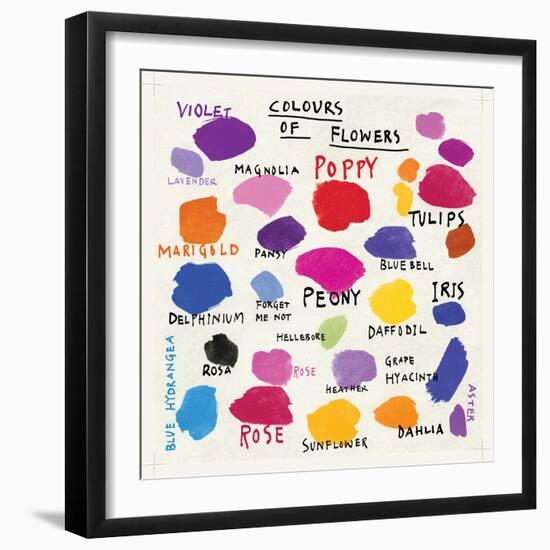 Colours Of Flowers-Jenny Frean-Framed Giclee Print