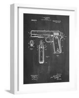 Colt 45 Patent 1911, Firearm Patent-null-Framed Art Print