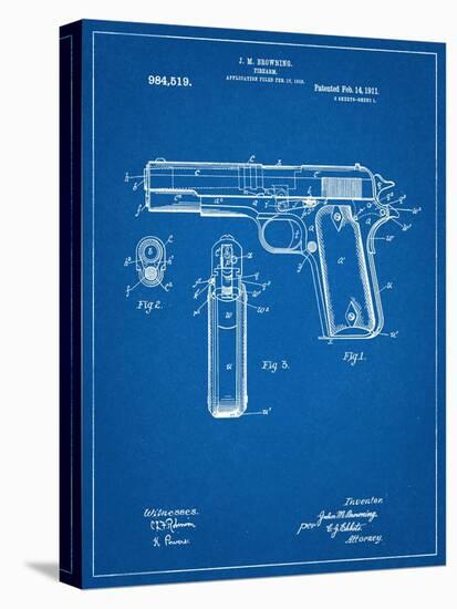 Colt 45 Patent 1911-null-Stretched Canvas