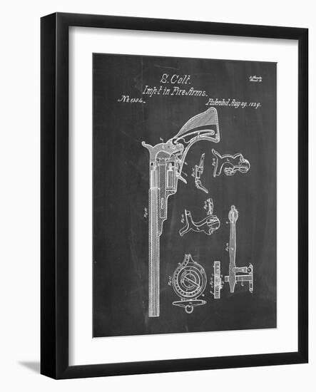 Colt Firearm Patent 1839-null-Framed Art Print