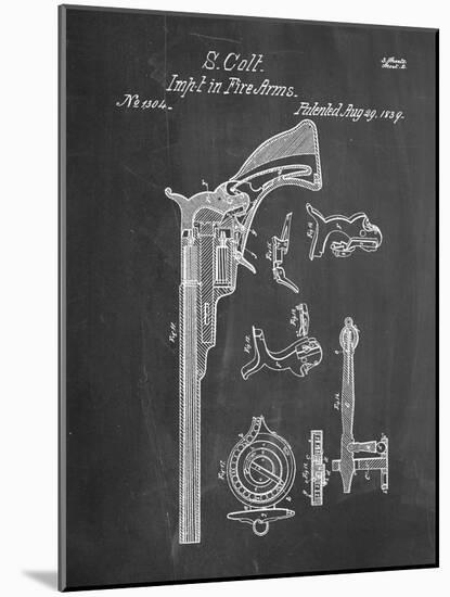 Colt Firearm Patent 1839-null-Mounted Art Print