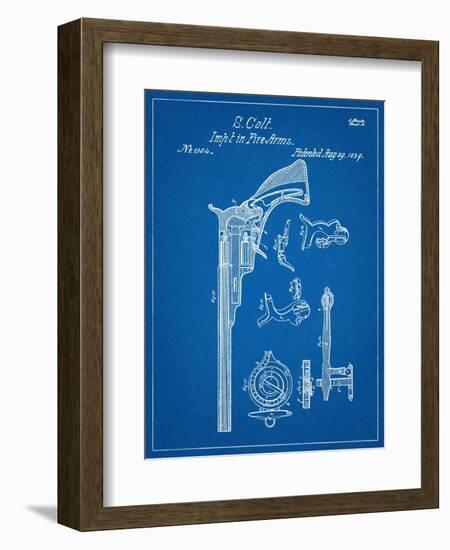 Colt Firearm Patent 1839-null-Framed Art Print