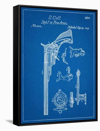 Colt Firearm Patent 1839-null-Framed Stretched Canvas