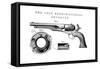 Colt Frontier Revolver, Invented by Samuel Colt (1814-6), C1850-null-Framed Stretched Canvas