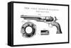 Colt Frontier Revolver, Invented by Samuel Colt (1814-6), C1850-null-Framed Stretched Canvas