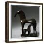 Colt Suckling on its Mother, Bronze Statue, from Olympia, Peloponnese, Greece-null-Framed Giclee Print