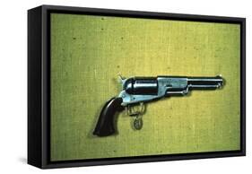 Colt 'Walker' Model .44 Calibre Revolver of 1847 (Wood and Metal)-American-Framed Stretched Canvas