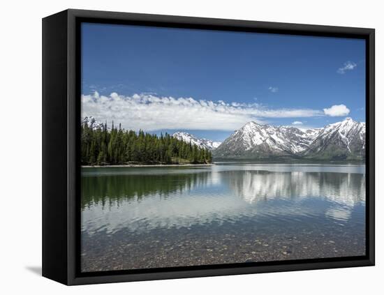 Colter Lake in Grand Teton National Park, Wyoming, North America-Michael Nolan-Framed Stretched Canvas