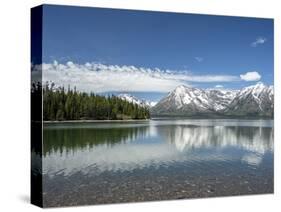 Colter Lake in Grand Teton National Park, Wyoming, North America-Michael Nolan-Stretched Canvas