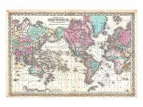 Map of the World 1855-Colton Wiki Common-Premium Giclee Print