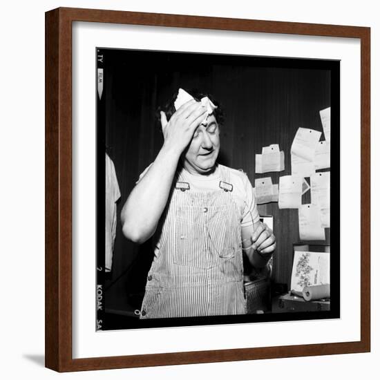 Coluche, 12 February 1975-Marcel Begoin-Framed Photographic Print