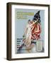 Columbia Calls Recruitment Poster-Frances Adams Halsted and V. Aderente-Framed Giclee Print