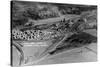 Columbia Falls, Montana - Aerial View of Town-Lantern Press-Stretched Canvas