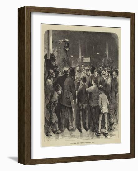 Columbia Fish Market, the First Sale-Godefroy Durand-Framed Giclee Print