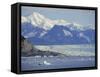 Columbia Glacier, Chugach Mountains, Alaksa, USA-Anthony Waltham-Framed Stretched Canvas