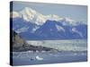 Columbia Glacier, Chugach Mountains, Alaksa, USA-Anthony Waltham-Stretched Canvas