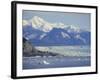 Columbia Glacier, Chugach Mountains, Alaksa, USA-Anthony Waltham-Framed Photographic Print