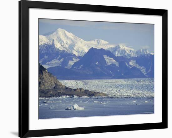 Columbia Glacier, Chugach Mountains, Alaksa, USA-Anthony Waltham-Framed Photographic Print