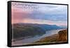 Columbia Gorge and Crown Point-Lantern Press-Framed Stretched Canvas