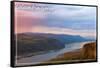 Columbia Gorge and Crown Point-Lantern Press-Framed Stretched Canvas