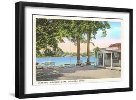 Columbia Lake, Connecticut-null-Framed Art Print