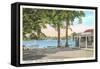 Columbia Lake, Connecticut-null-Framed Stretched Canvas