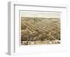 Columbia, Missouri - Panoramic Map-Lantern Press-Framed Art Print