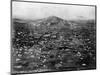 Columbia Mountain Sits at the Edge of Goldfield, Nevada-P.E. Larson-Mounted Photographic Print