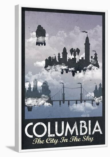 Columbia Retro Travel Poster-null-Framed Poster