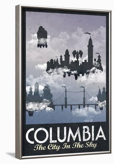 Columbia Retro Travel Poster-null-Framed Poster