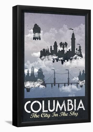 Columbia Retro Travel Poster-null-Framed Poster