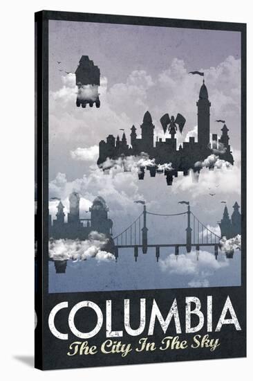 Columbia Retro Travel Poster-null-Stretched Canvas