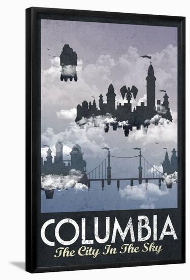 Columbia Retro Travel Poster-null-Framed Poster