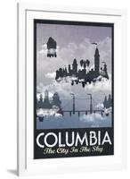 Columbia Retro Travel-null-Framed Art Print