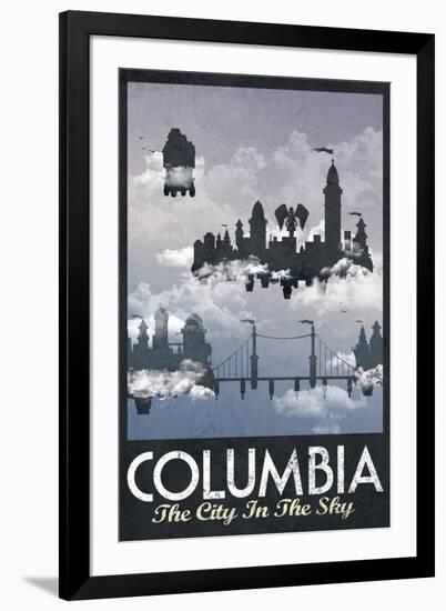 Columbia Retro Travel-null-Framed Art Print