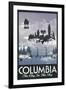 Columbia Retro Travel-null-Framed Art Print